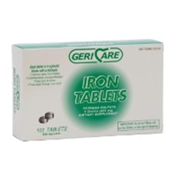 Geri-Care Pharmaceuticals Ferrous Sulfate Tablets Blister Pack 325mg 100/Pk