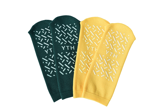 ASP Medical Patient Footwear - SLIPPER, SOCK, DBLE, TREAD, LIGHT, ADT, SM - LPT125DBL