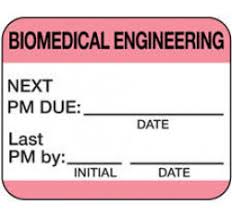 Laguna Coast Associates Biomed Labels - Biomed Label, Engineering, Fluorescent Pink - 10850-50