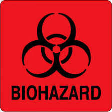 Laguna Coast Associates Biohazard Labels - Biohazard Label, Red, 1" x 1", 500/Roll - BH229-K