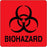 Laguna Coast Associates Biohazard Labels - Biohazard Label, Red, 1" x 1", 500/Roll - BH229-K