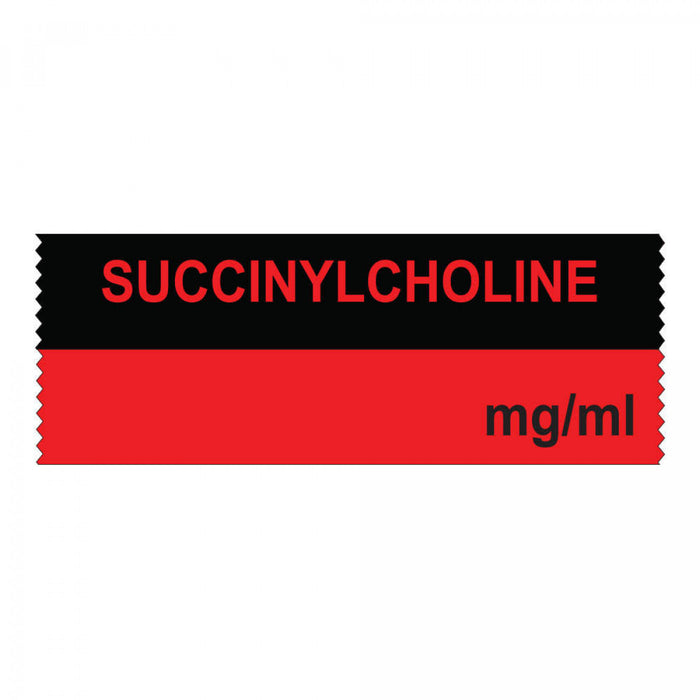 Laguna Coast Assoc Medication Labels / Tapes - Succinylcholine Tape, 500/Roll - TJ048-K