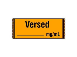 Laguna Coast Assoc Medication Labels / Tapes - Versed Anesthesia Tape ...