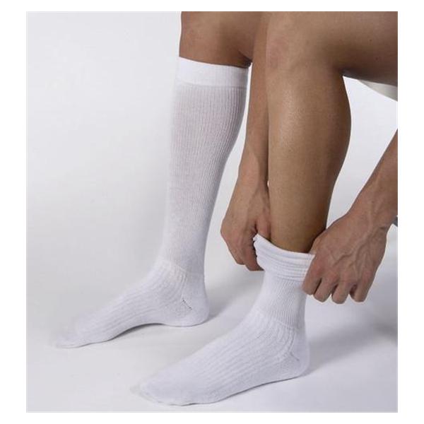 BSN Medical Socks Compression Knee High Knee Activewear Unisex Wht Sz Md 1/Pr