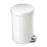 Simple Human Can Trash Plastic 1.2gal Step-On Pedal Flat Lid White Round Ea