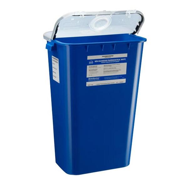 Bemis Healthcare Container Trash Sentinel 11gal Plastic Blue 6/Ca