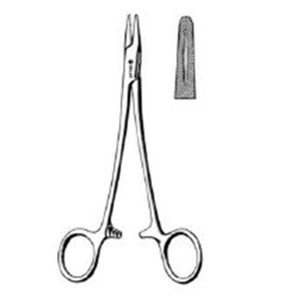 Sklar Instruments Holder Needle Mayo-Hegar 9" Cross Serrated w/Groove Strt SS Ea