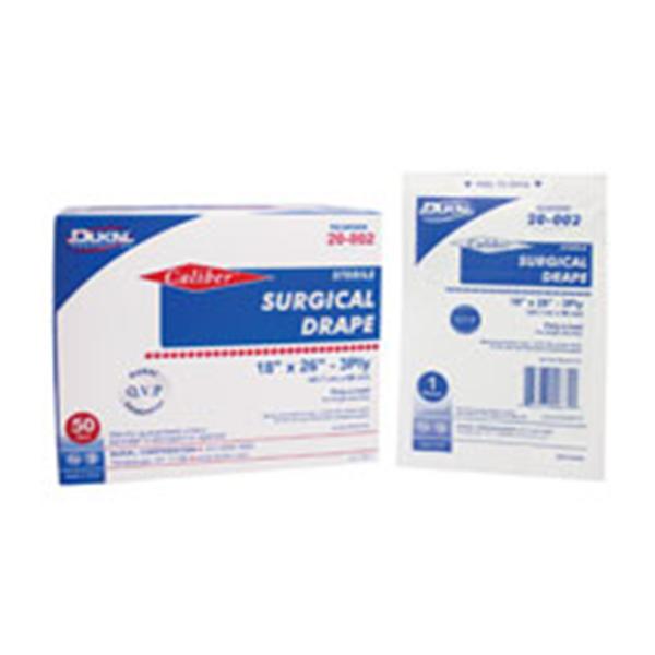 Dukal oration Drape Surgical Caliber Non-Fenestrated 18x26" 3-Ply Strl 300/Ca