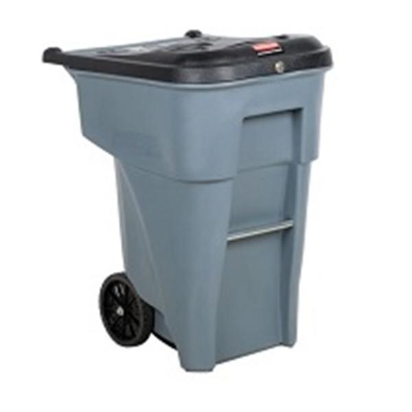 Rubbermaid Container Recycling Brute Plastic 65gal Hinge Lid Ea