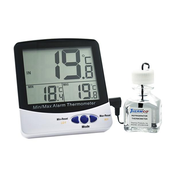 Thermco Products Thermometer Refrigerator/Freezer -50 to 70Â°C Digital Btl Prb Ea