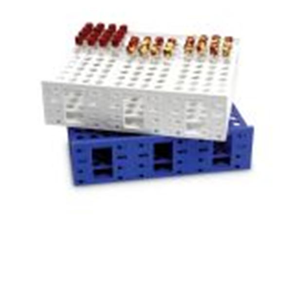 Heathrow Scientific MEGA RACK Tube Rack 13mm dia.tubes. (5-7mL) 216 Wells White Ea