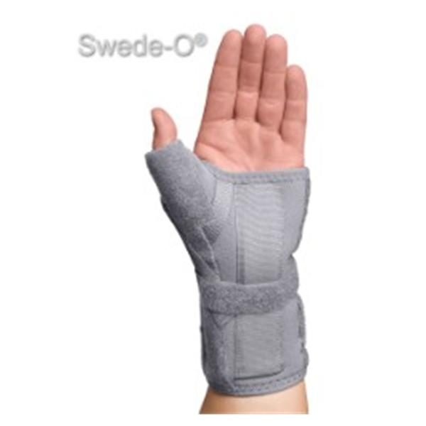 Swede-O  Brace Thumb Spica Adult Carpal Tunnel Gry Sz Lg/XL Left Ea