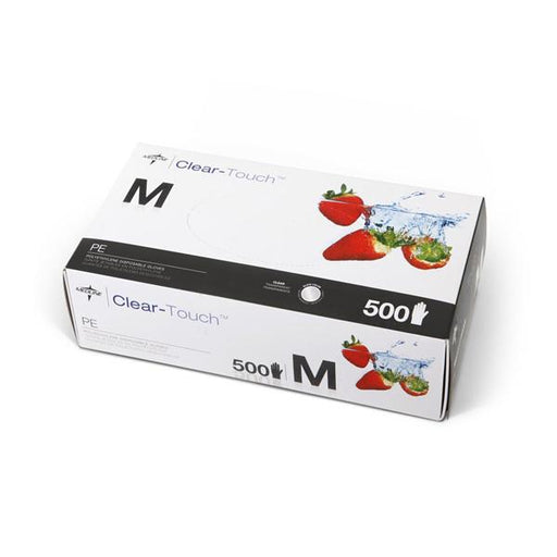 Medline Industries  Gloves Utility Clear-Touch Polyethylene LF Md White 2000/Ca