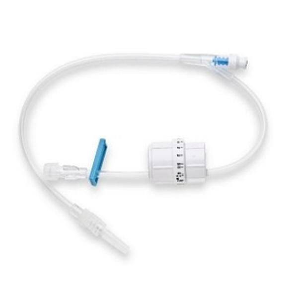 Advanced Medical Systems IV Extension Set Ndls 17 SmrtSt Inj Sts M LL/F LL 50/Ca