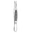 Sklar Instruments Forcep Splinter Econo 3-1/2" Fn Tp Serrated Strt SS Disp 50/Ca