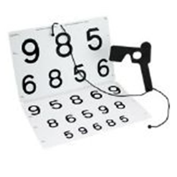 Good-Lite Chart Vision Rehabilitation Numbers 16x21-1/2