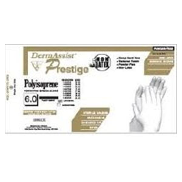 Innovative Health Care Gloves Exam DermAssist PF Polyisoprene LF 7.5 Strl White 50Pr/Ca