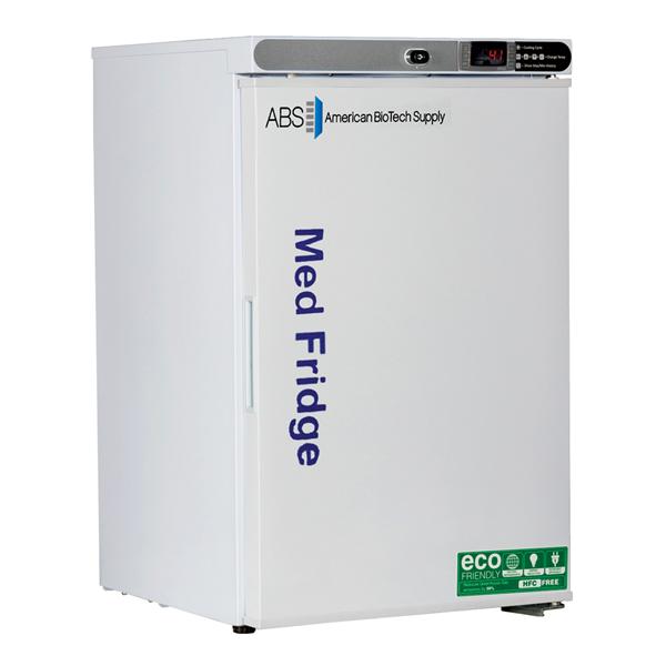 American BioTech Supply(ABS) Refrigerator Undrcntr Premier 2.5cf 1 Dr 2 to 8Â°C Mnl Dfrst Ea