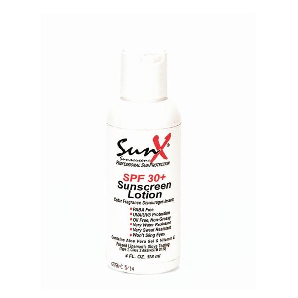 Medique Pharmaceuticals SunX Lotion Sunscreen 30 SPF 4oz Water Resistant Ea