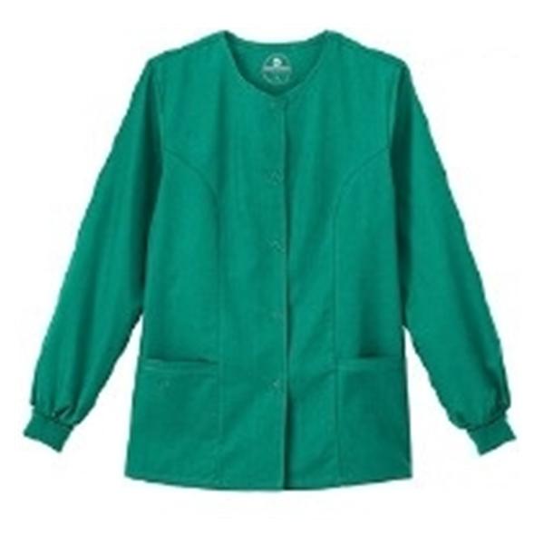 White Swan Uniform Jacket Warm-Up Fundamentals Womens Hunter Green X-Large Ea