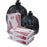 Pitt Plastics Bag Trash 40-45gal HDPE 16mc 25/Roll 10 Rolls 40x48" Black 250/Ca