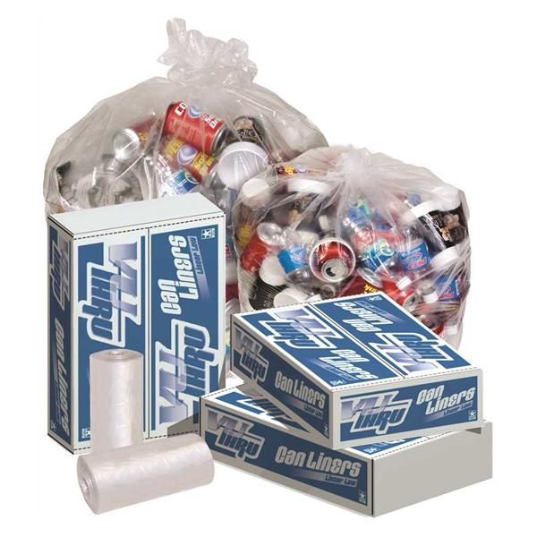 Pitt Plastics Bag Trash NOVA+ 16g LDPE .35mil Reg 50/RL 20 RL 24x32 Clr 1000/Ca