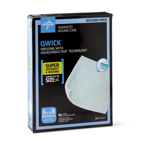 Medline Industries  Bandage Qwick Cotton 6-1/8" Non-Adhesive 50/Ca