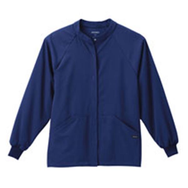 Jockey (TM) Scrubs Jacket Warm-Up Jockey Unisex Navy Large Ea