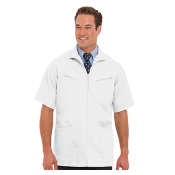 Landau Uniforms  Lab Coat Jacket Mens White 44 Ea (1140-WWY-44)