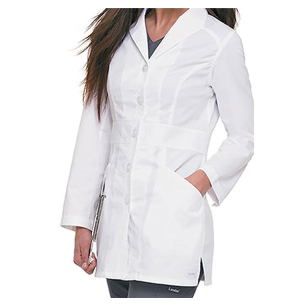 Landau Uniforms  Lab Coat Jacket Womens White Large Ea