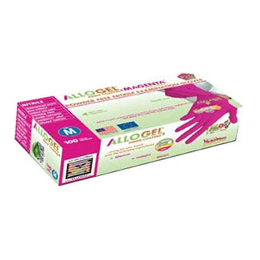Allogel oration Gloves Exam AlloGel Magenta PF Nitrile LF Md Magenta 100/Bx, 10 BX/CA (ALLOGENA-M)
