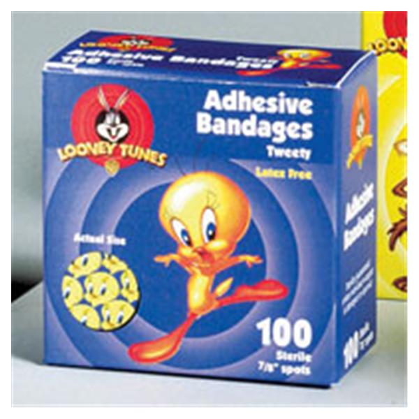 Dukal oration Bandage Spot Plastic 7/8" Looney Tunes Tweety 100/Bx, 24 BX/CA (1074737)