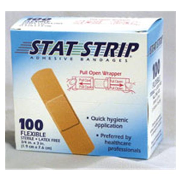 Dukal oration Bandage Adh Strp Fbrc First Aid Stat Strip 1x3 Cnfrmbl Tn 100/Bx, 12 BX/CA (15215)