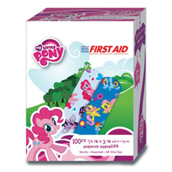 Dukal oration Bandage Adhesive Plstc Stat Strip 3/4x3" My Little Pony LF 100/Bx, 12 BX/CA (10848)