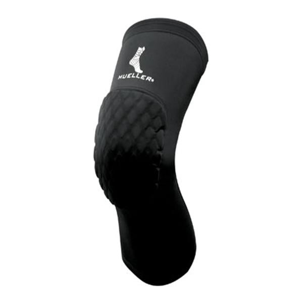 Mueller Sports Medicine Diamond Pad Prtctv/Cmprsn Ext Kn Strtch Fbrc Blk Sz Lg 1/Pr