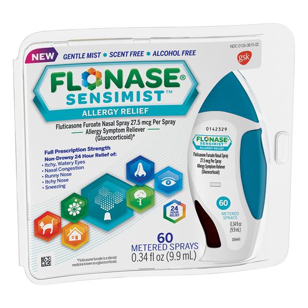 GSK Consumer Healthcare Flonase Sensimist Allergy Spray 60ct 9.9mL/Ea, 12 EA/CA (20215)