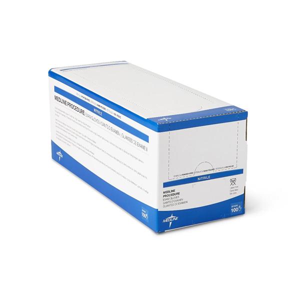 Medline Industries  Gloves Exam Powder-Free Nitrile Latex-Free Lg Sterile Blue 400/Ca