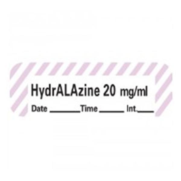 TimeMed a Div of PDC Label Anesthesia HydrALAzine 20 mg/ml Ea
