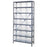 SHELVING, STEEL, 21 CLR BINS, 12"X36"X75"H	