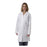 Medline Industries  Lab Coat Antmcrbl Fl Lngth Ctn/Poly Silver Touch W Wht Sz 36" Ea (MDT11WHTST4E)
