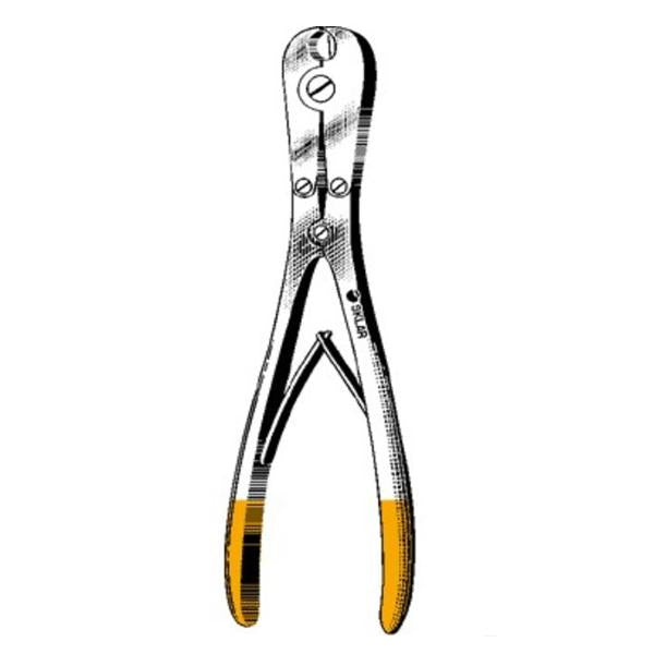 Sklar Instruments Cutter Pin 7" Plier Handle Double Action Blunt SS/TC Rsbl Ea