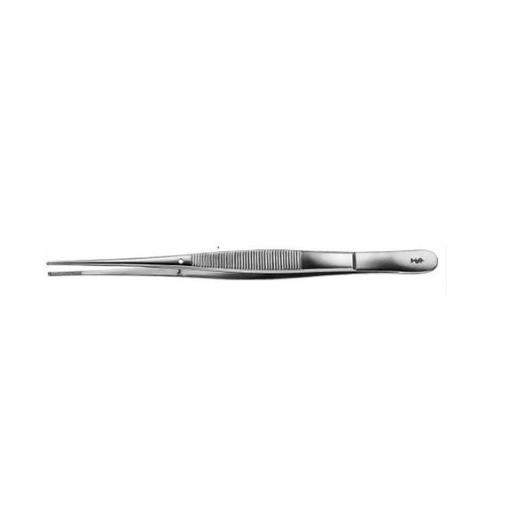 Aesculap  Forcep Tissue Waugh 7-7/8" 1x2 Teeth Serrated Serrated Ea