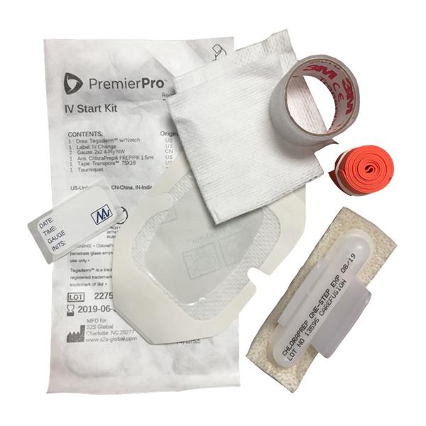 S2S Global Kit IV Starter With 3M Tegaderm ChloraPrep Sepp 1mL Strl 100/Ca