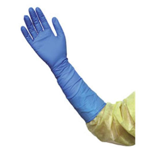 Ansell Healthcare Products  Gloves Decontamination PF Nitrile Latex-Free 16 in Lg Blue 50/Bx