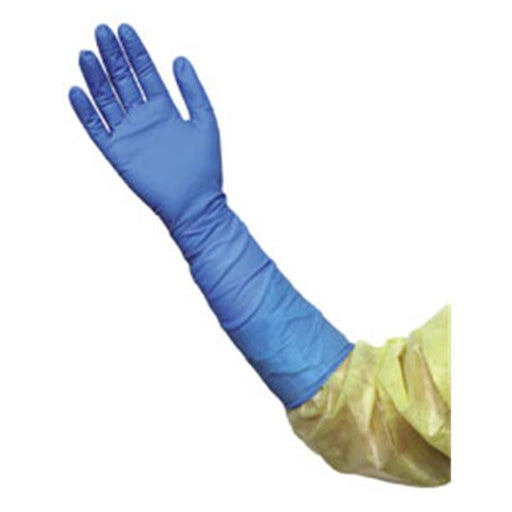 Ansell Healthcare Products  Gloves Decontamination PF Nitrile Latex-Free 16 in 2XL Blue 50/Bx