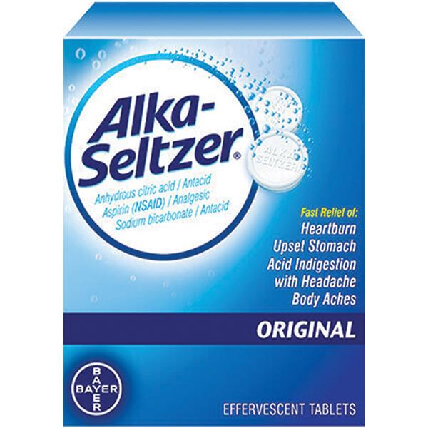 Bayer Consumer Products Alka-Seltzer Box 325mg Original 36/Bx