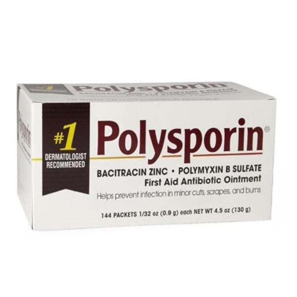 J&J Consumer Products Polysporin Ointment 1/32oz Foil Pack 144/Bx