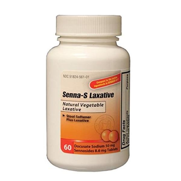 New World Imports Docusate Sodium Tablets Bottle 50/8.6mg 60/Bt, 24 BT/CA (SENS60)