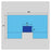 Welmed  Bar Drape 106x61" Blue Sterile 30/Ca