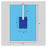 Welmed  Drape Sheet 76x107" Blue Sterile 18/Ca